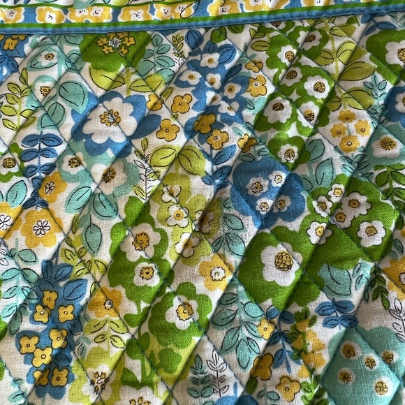 Vera Bradley Blue and Green Floral Shoulder Bag - Picture 7 of 7